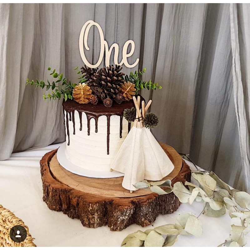 "One" cake topper