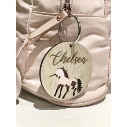 MIRROR DOUBLE LAYERED BAG TAG