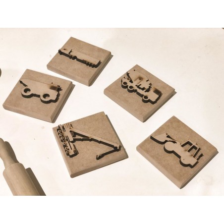 Trucks Play Dough Stamps - SET OF 5