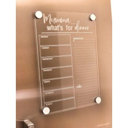 "WEEKLY" MENU PLANNER "A3"