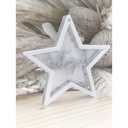 "STAR" Glitter Bauble