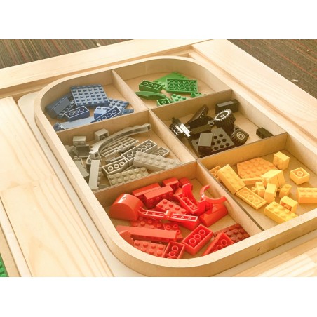 "SORTING tray" - removeable dividers !