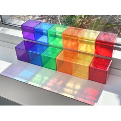 light colour cubes - large
