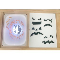 "Pumpkin" Peg and Faces Insert to fit all tables