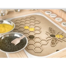 "Bee" Sensory Rice Insert - Fits All Tables