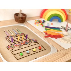 Birthday board - Cake insert with extras