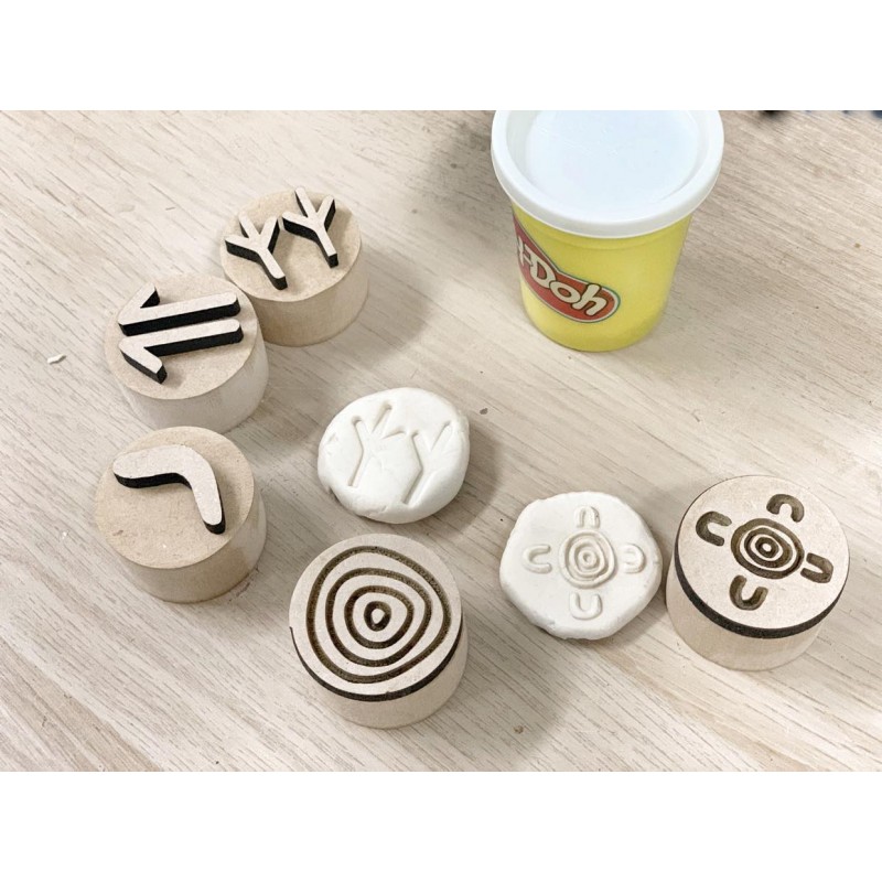 Indigenous Chubby Dough Stamps
