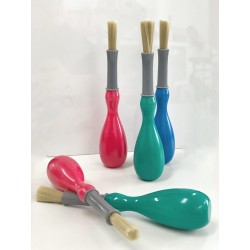 Standing paint brushes