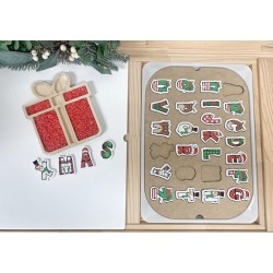 alphabet- CHRISTMAS themed letters , puzzle or just letters
