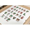 alphabet- CHRISTMAS themed letters , puzzle or just letters