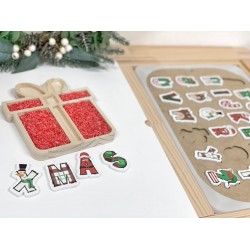 alphabet- CHRISTMAS themed letters , puzzle or just letters