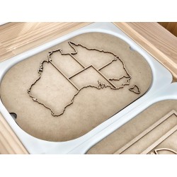 map of Australia - rice play insert