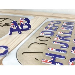ALPHABET- AUSSIE THEMED LETTERS , PUZZLE OR JUST LETTERS