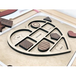 Chocolate box - shapes - insert