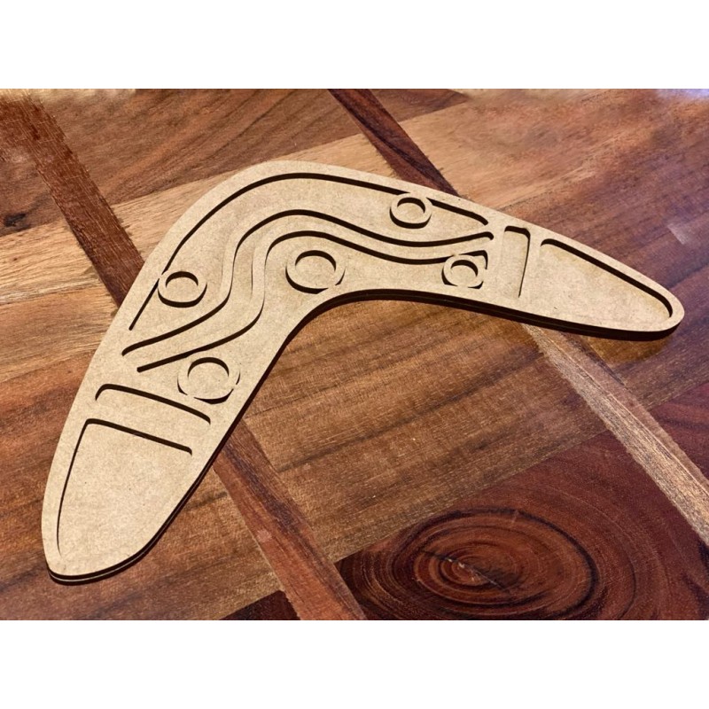 Boomerang- pattern sensory tray -  Indigenous play