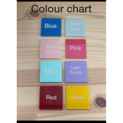 coloured name PUZZLE - WITH CHARACTER