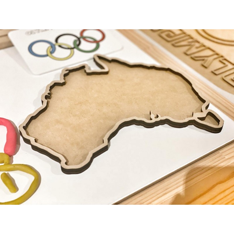 AUSTRALIA TRAY - laser cut - new