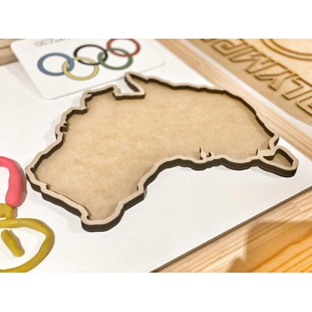 AUSTRALIA TRAY - laser cut - new