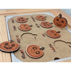 Pumpkin emotions puzzle