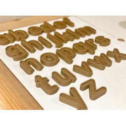 PUZZLE - Lower case SENSORY letters - eco letters